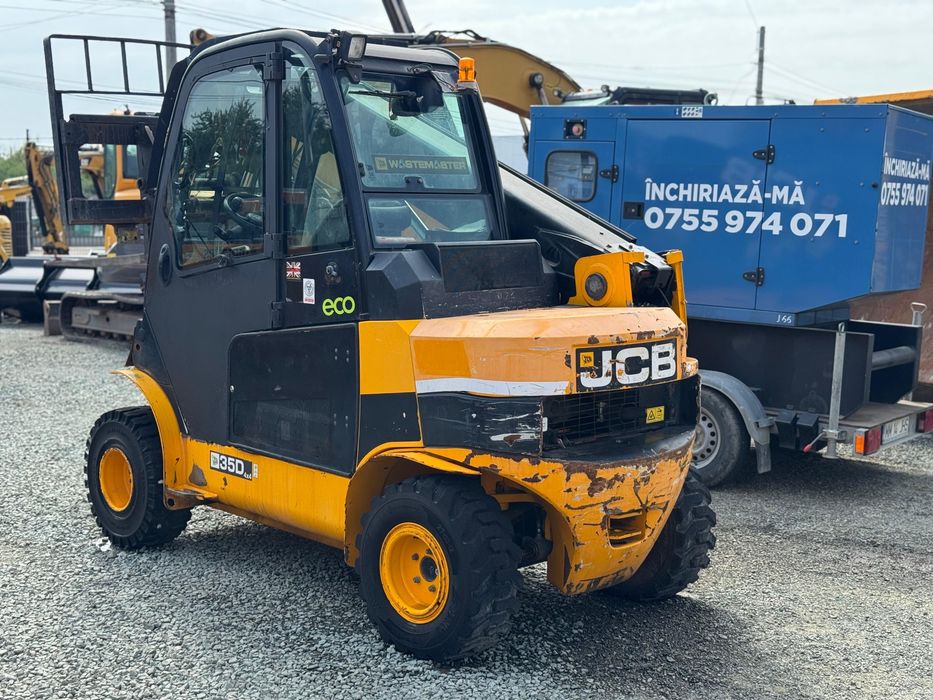 Jcb Teletruk brat telescopic  35D 4x4 diesel service facut an 2014