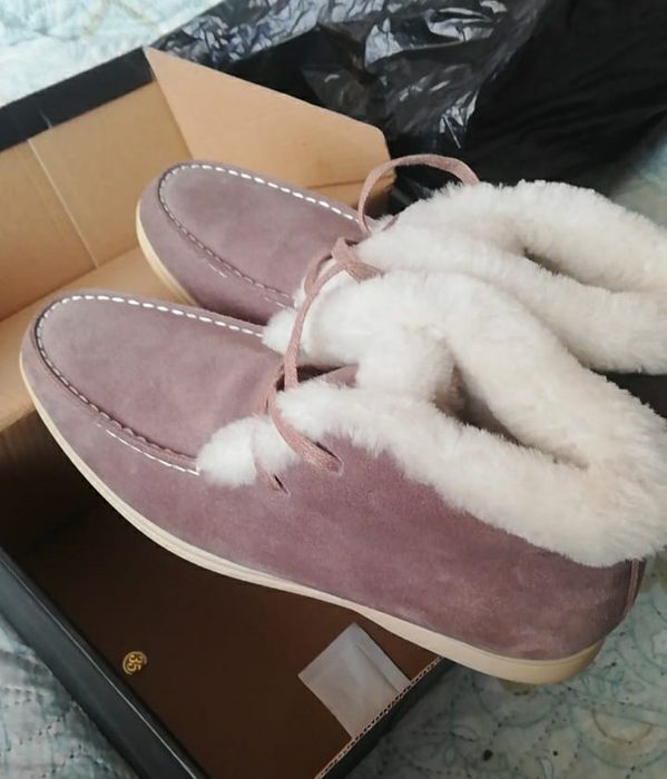 Меховые мокасины