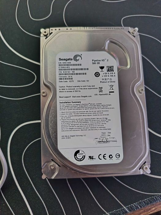 Seagate Hdd 500gb holati zur