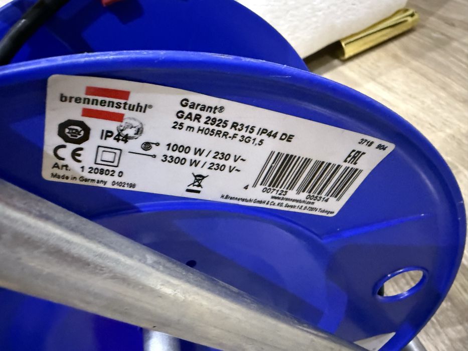 * Brennenstuhl удлинитель - катушка 25м оригинал Germany почти новая