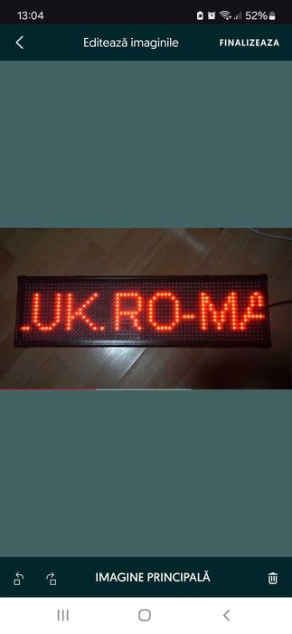 Panou cu led-uri pentru reclama 70x20cm rosu