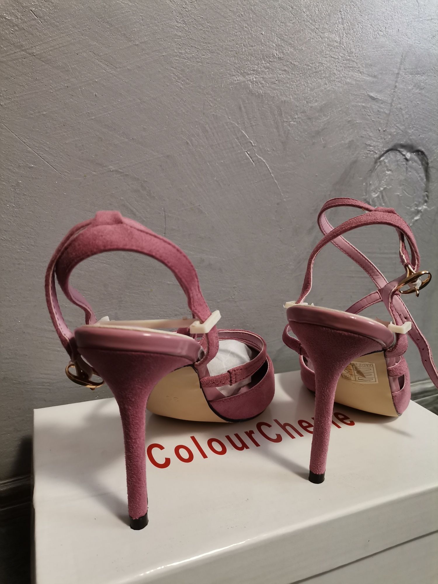 Sandale stiletto pinkish-purple