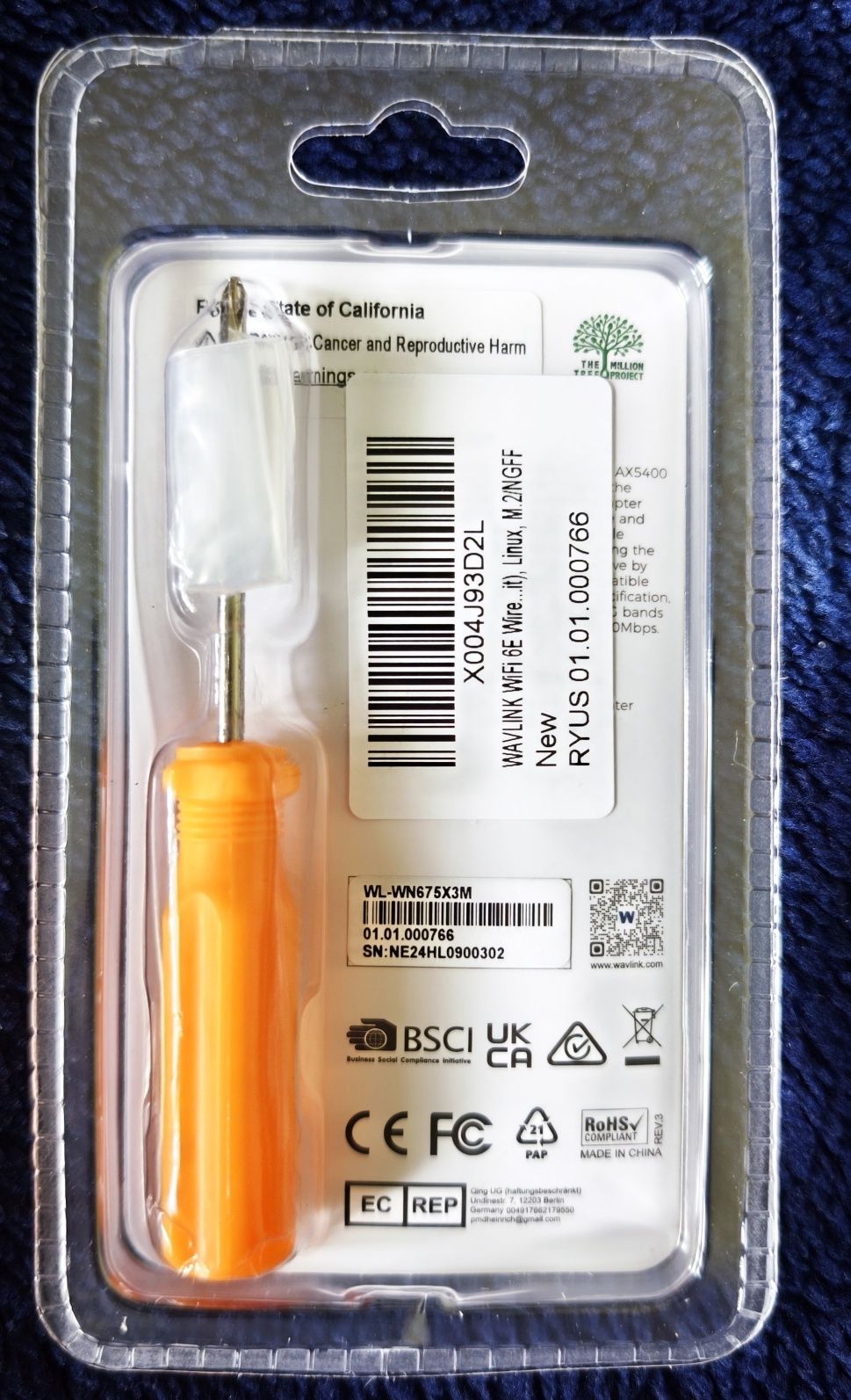 WiFi 6E. Intel AX210NGW