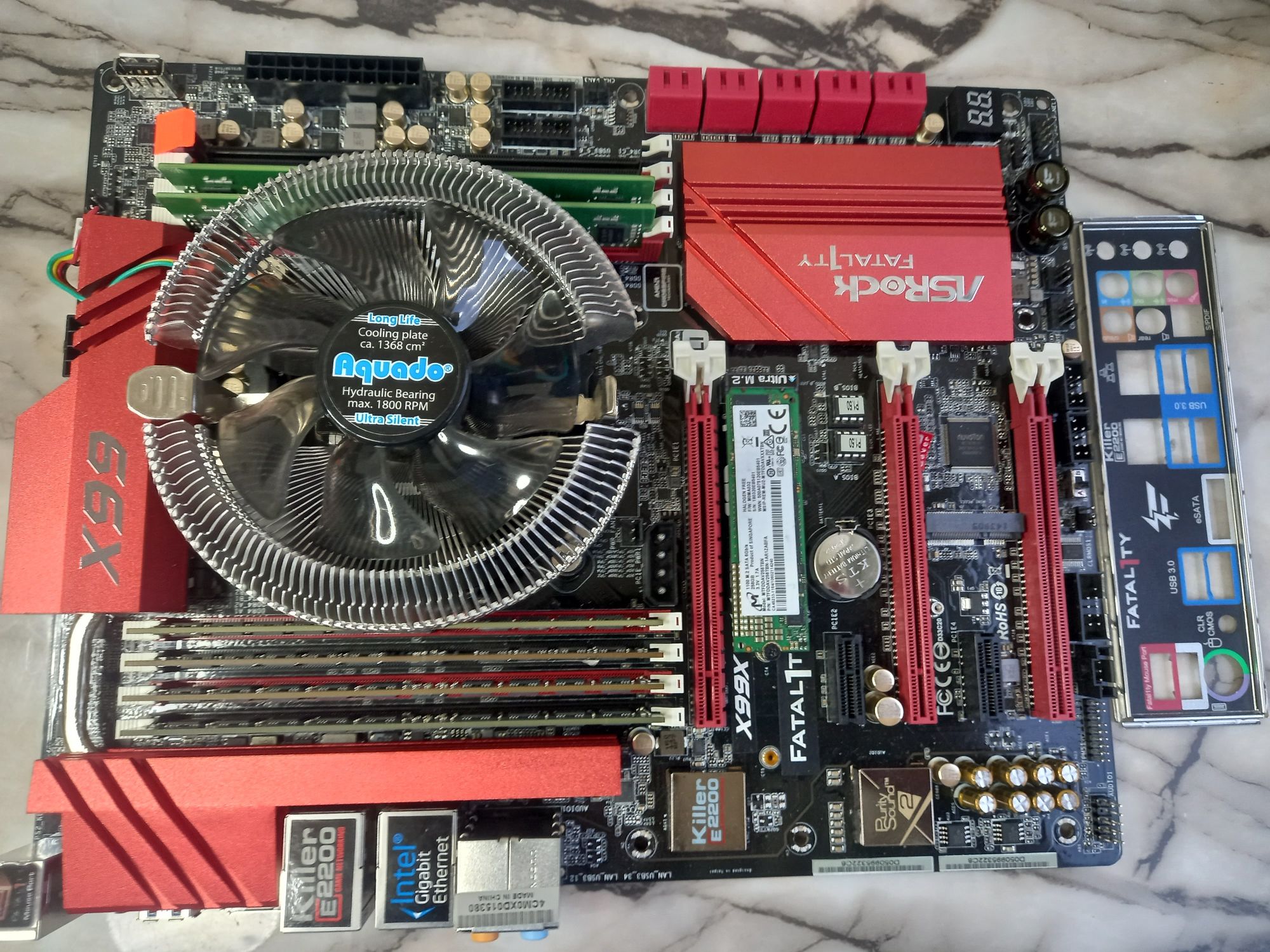 Дънна платка ASRock X99X KILLER lga2011 +Intel Xeon E5-2660v3+40gb+SSD
