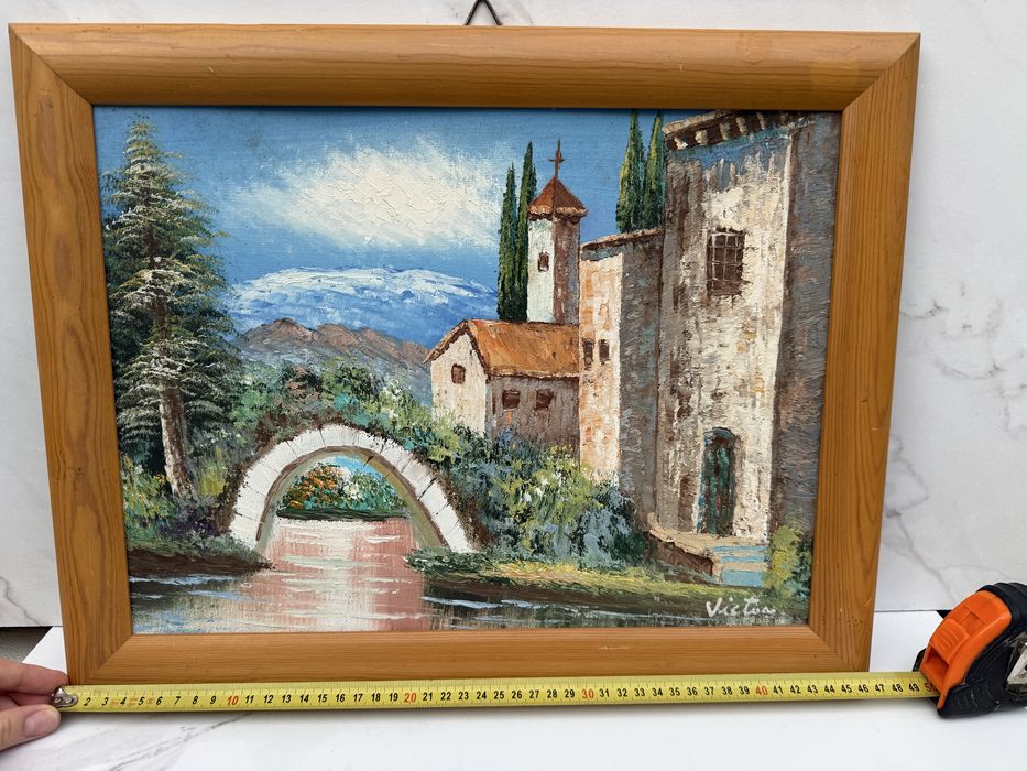 Невероятна Маслена картина с рамка, ФРЕНСКИ ВНОС