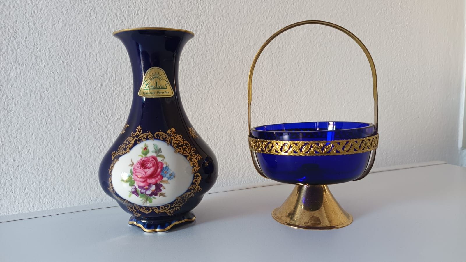 Set Cobalt Aurit, stanță.Regal, Colecție decor