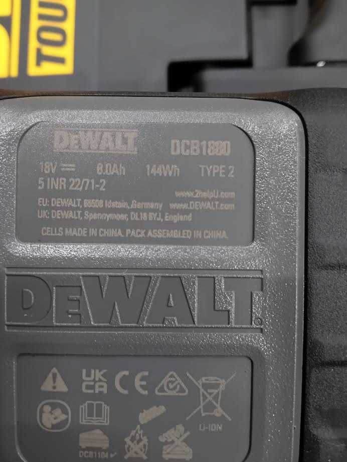 Батерия DeWALT DCB1880-XJ, 18 V, 8 Ah