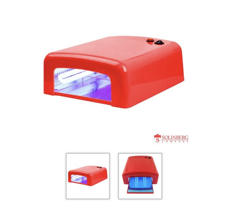 Уф лампа сушка для ногтей с гелевым покрытием.