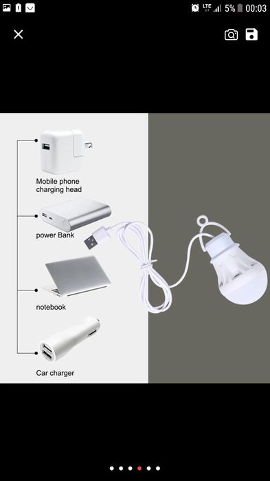 Lanternă LED lampă 5V LED USB