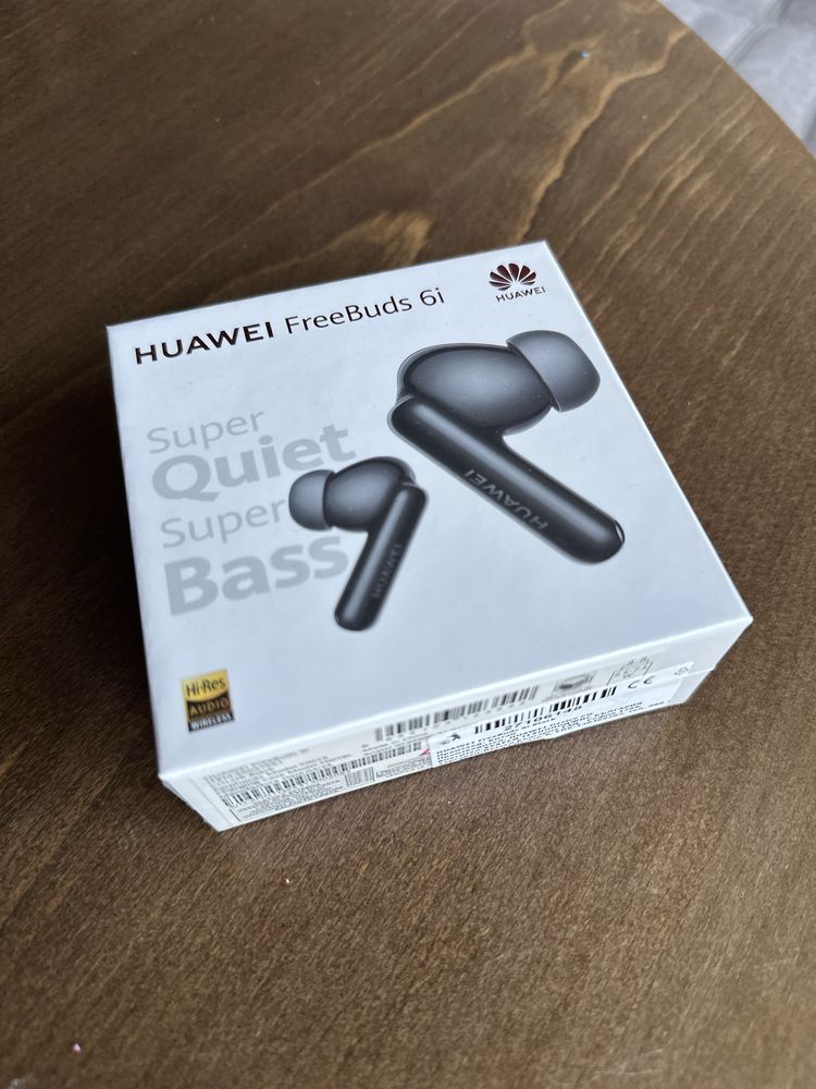 Слушалки Huawei Freebuds 6i черни, нови!