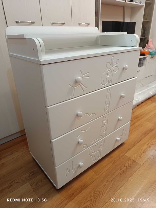 Комод детский с пеленальной доской Жираф