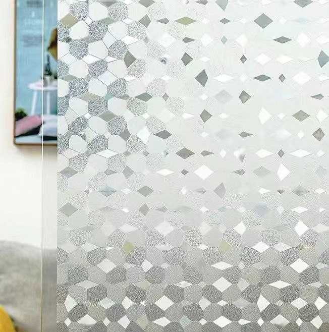 3D Статическая цепляющая крышка Матовое оконное стекло Пленка Наклейка