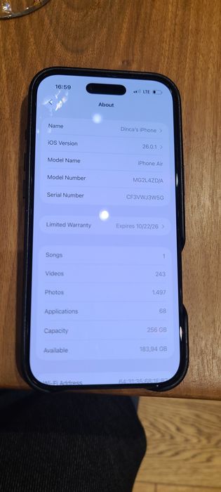 iPhone 17 air 256 GB