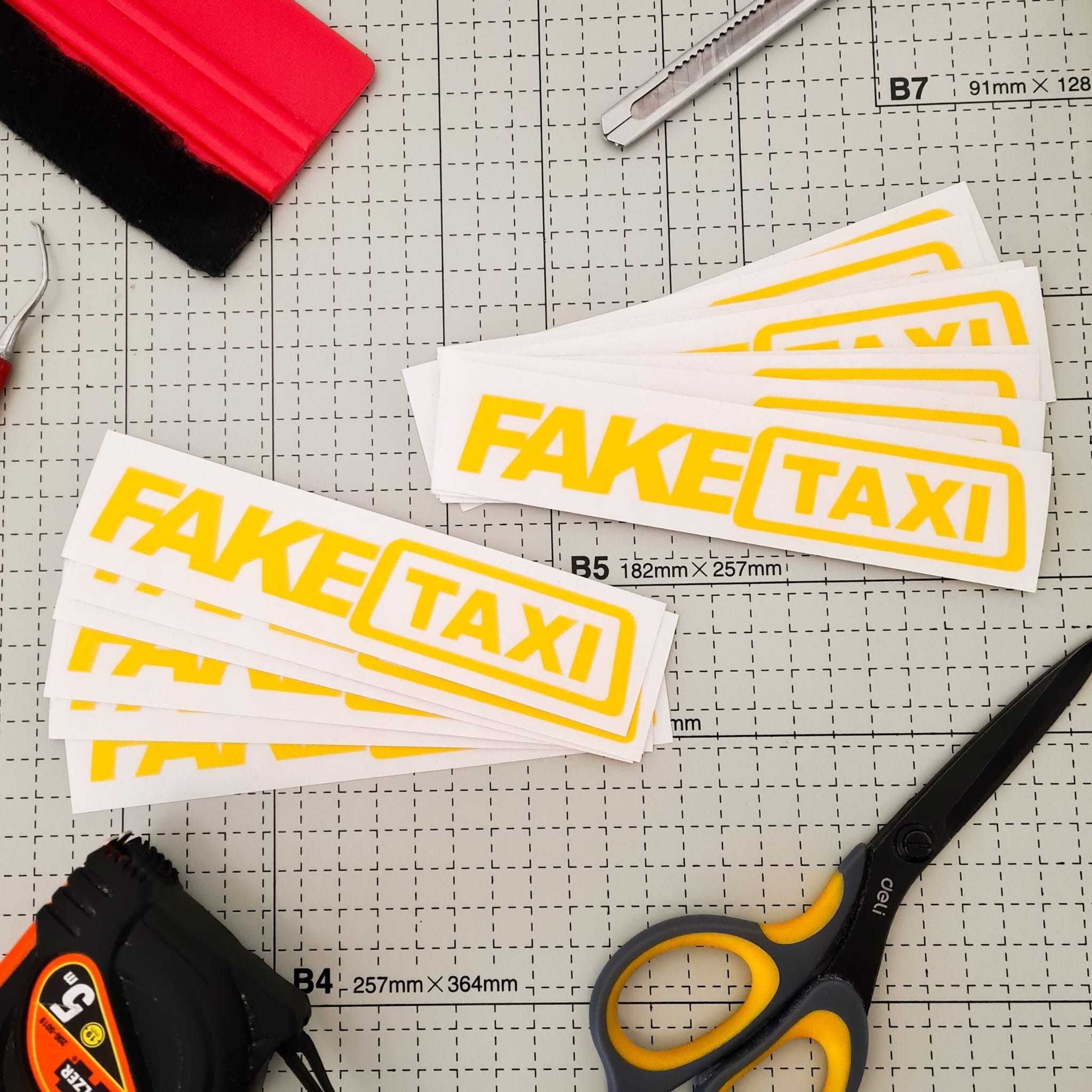 Vand sticker FAKETAXI 15 cm