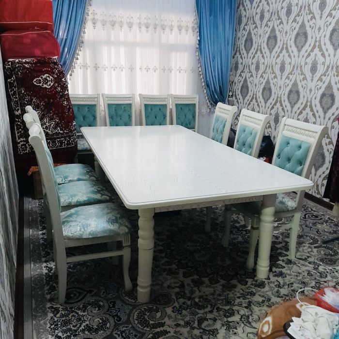 Stol stul yengi stol 1 ta stul 10 ta uzunligi 2.40 eniga 1-1.50