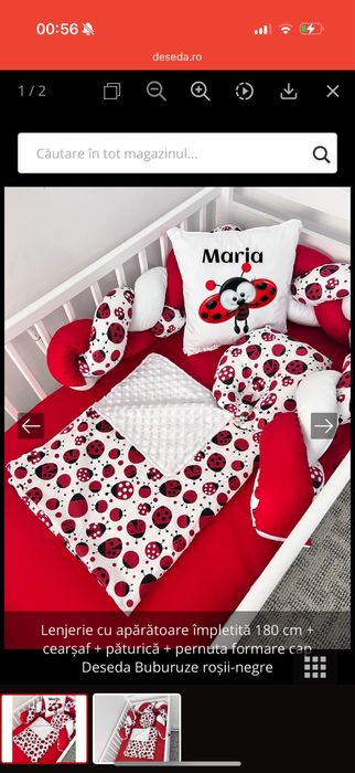 Cuib bebelus + aparatoare impletita buburuze