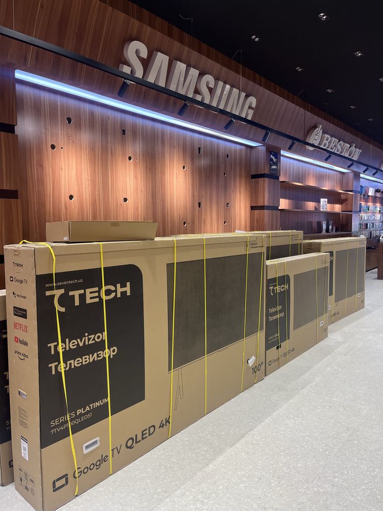 Телевизоры 7TECH от 43 до 100 ТВ есть по