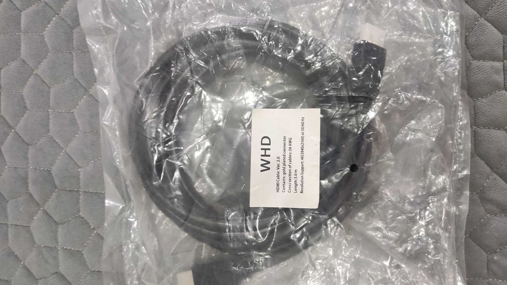 HDMI кабели 3 м, DP кабель 1,5м