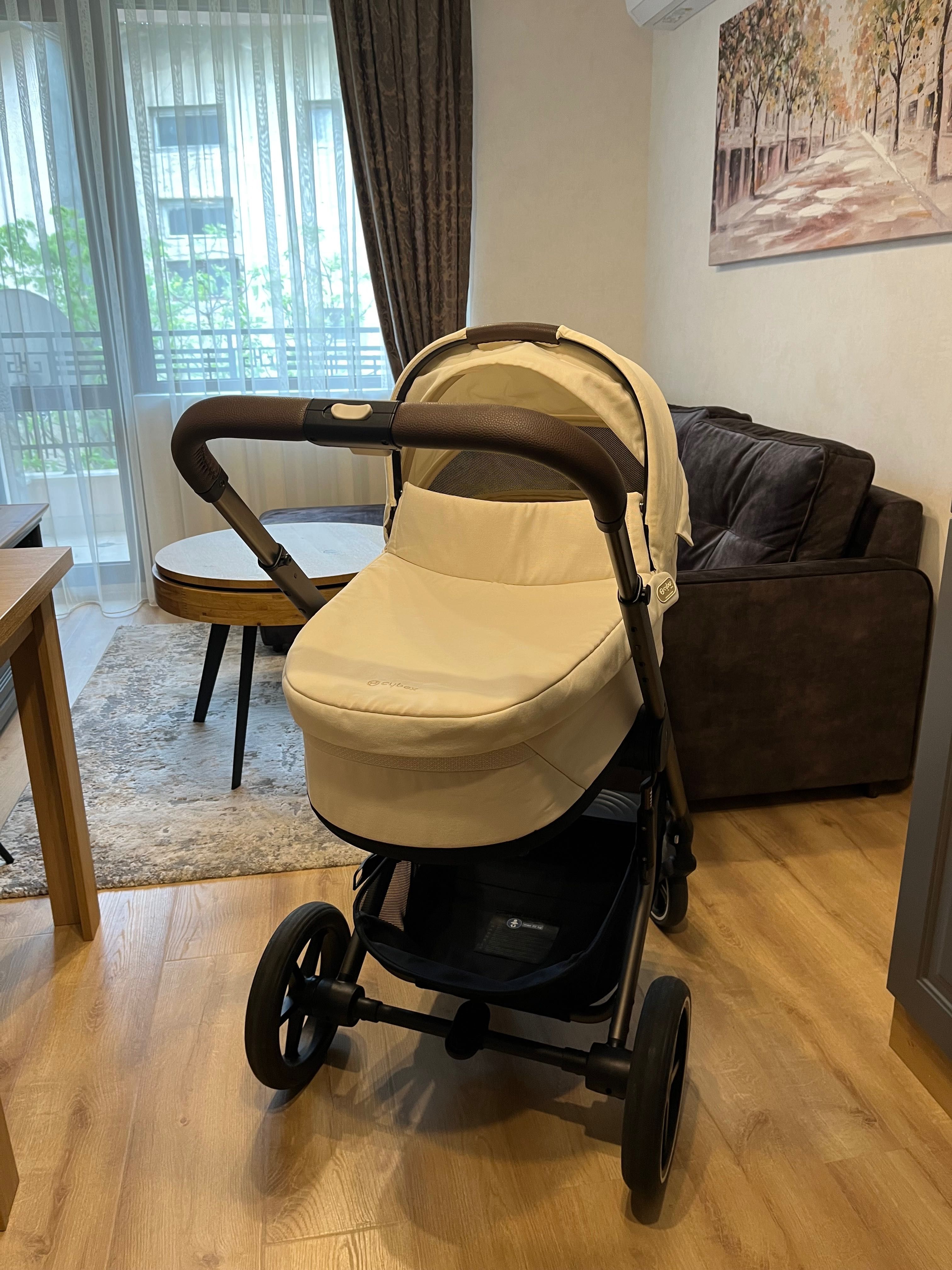 Cybex Balios S Lux бебешка количка 3 в 1 + адаптери за столче за кола