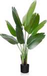 Planta Artificială CROSOFMI Bird of Paradise, Palmier Fals, 10 Frunze