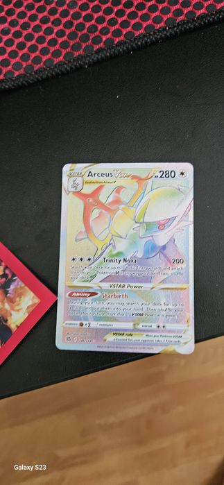 Card pokemon Arceus rainbow Vstar in folie si sigiliu