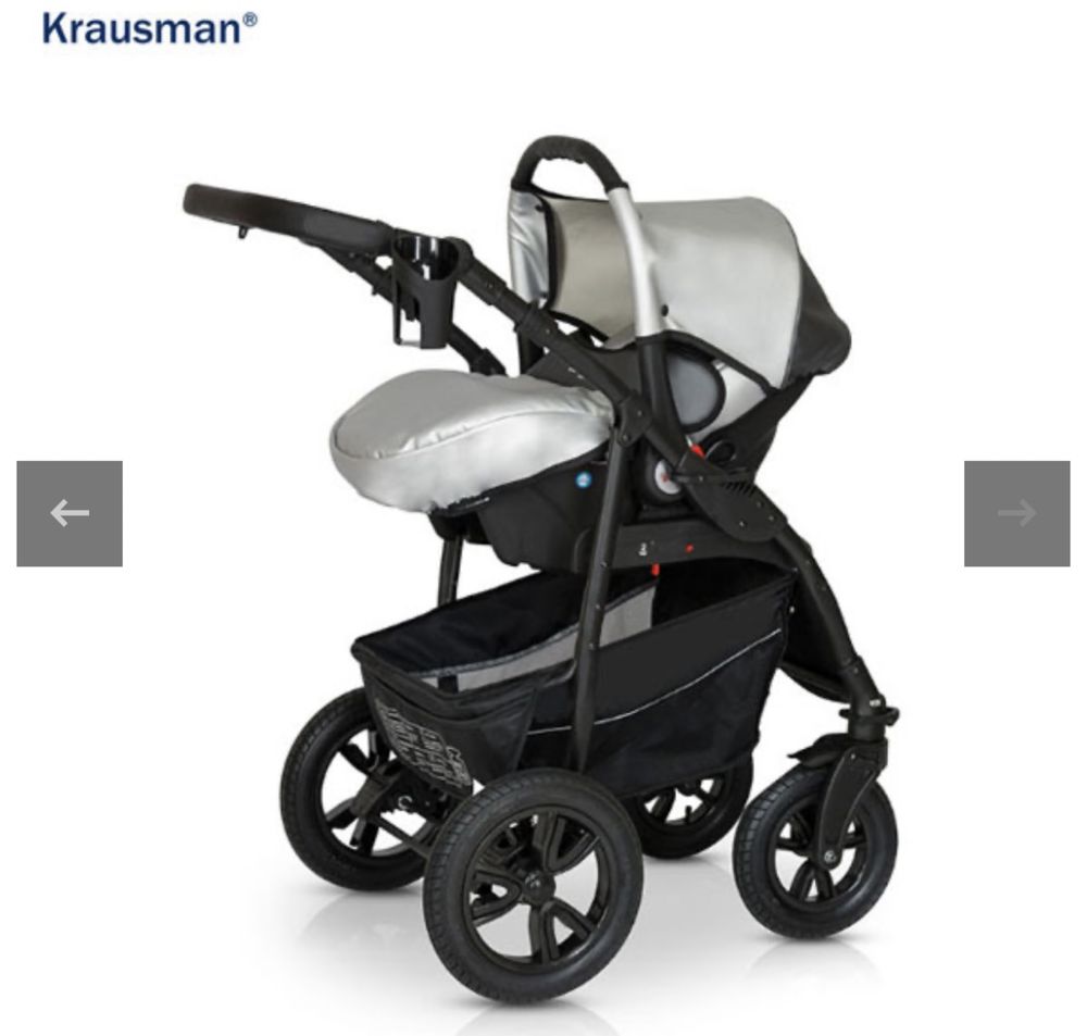 Krausman - Carucior 3 in 1 Trend Pro Silver