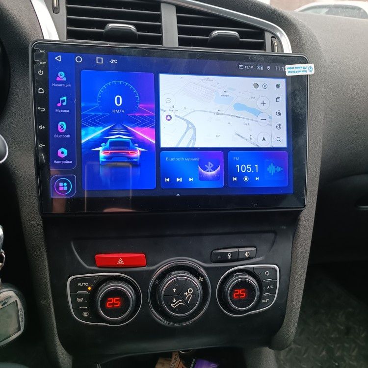 Navigatie Android Citroen C4 2013-2016 Waze YouTube GPS BT USB