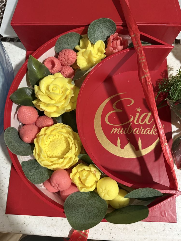Цветочки из мыла, отличный подарок