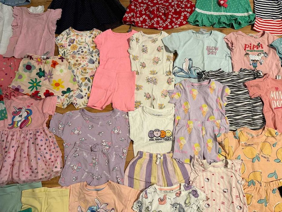 Голям летен лот за момиче 86/92 - 70+ части - 2 лв. на дрешка