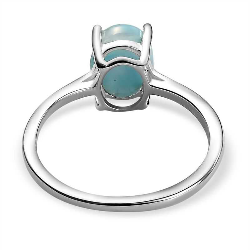 Inel dama cristal larimar 100% natural Ag.925 - Nou!