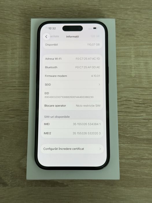 Iphone 14 pro - 128 gb, negru.