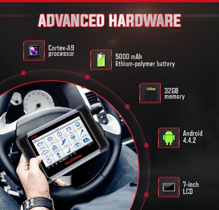 Tester auto multimarca profesional Autel MaxiCOM MK808S OBD2