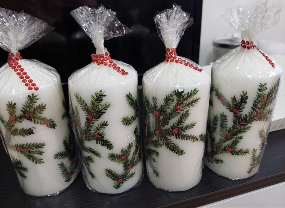 Luminare pictata manual ideal pentru cadou Craciun