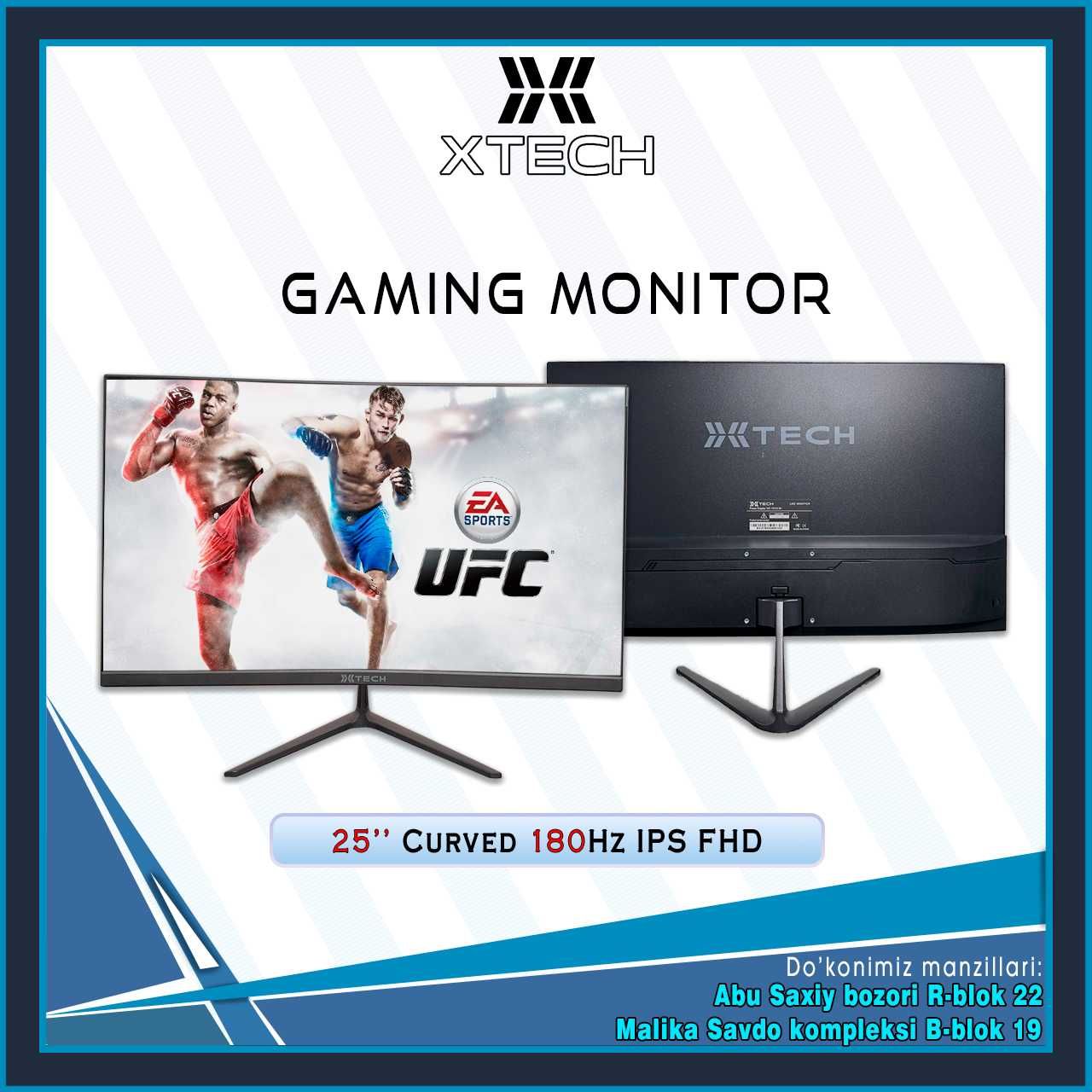 XTECH Monitor 25" IPS FHD (Curved)