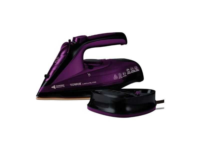 Безкабелна Парна Ютия с Керамична Плоча Tower T22008 CeraGlide