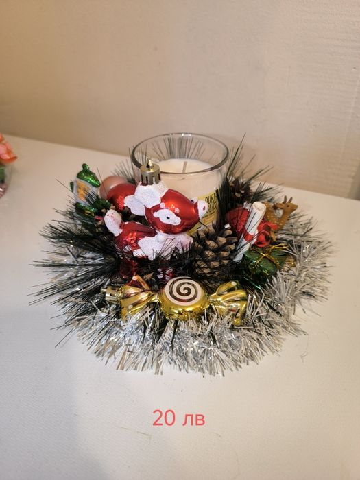 Коледни сувенири и свещници