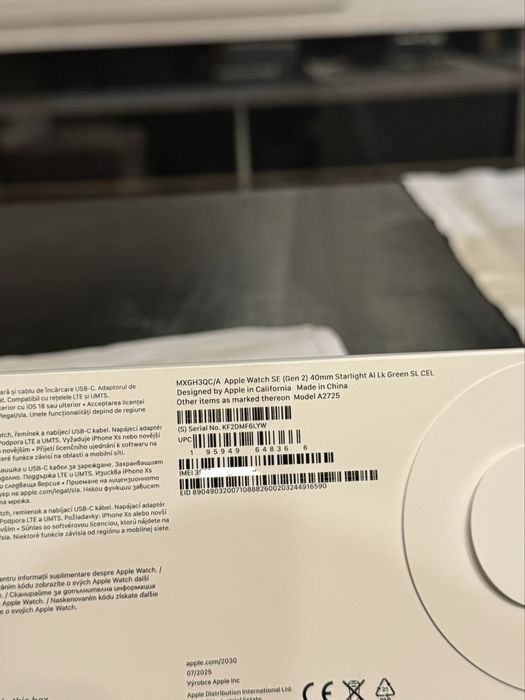 ГАРАНЦИЯ А1 Apple Watch SE (Gen 2) 40mm Starlight CEL