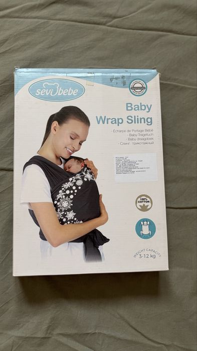 Чисто нов син слинг Sevi Bebe