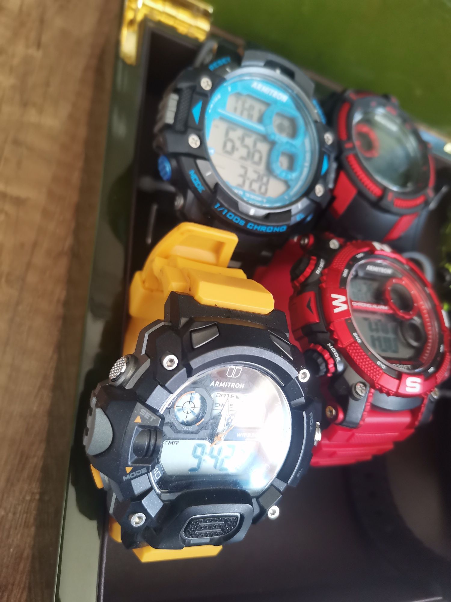 Armitron Sport Mens Digital Chronograph Resin Strap Watch