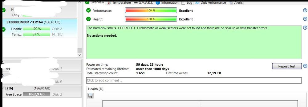 Хард диск Seagate 2TB 100% здраве