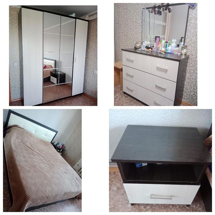 Срочно продам спальный гарнитур с матрасом, практически новый