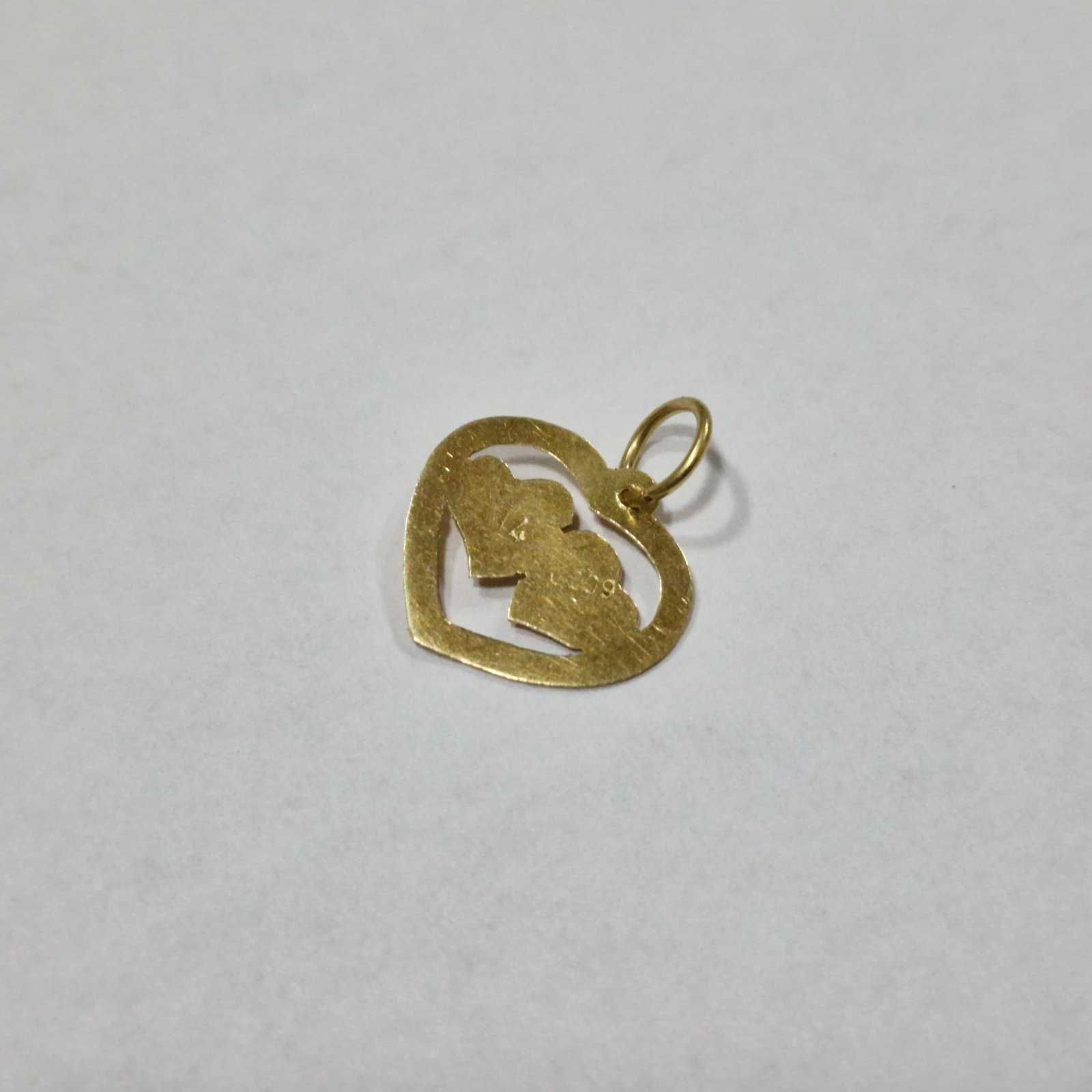 Златна висулка сърце 14К / 0,52 гр.