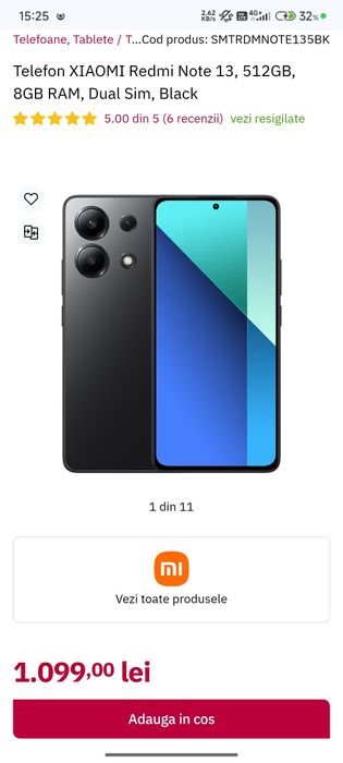 Vând Xiaomi Redmi Note 13 4g