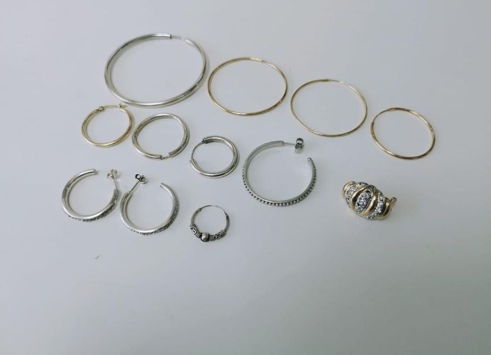 Cercei tortita diferiti argint 925, copii