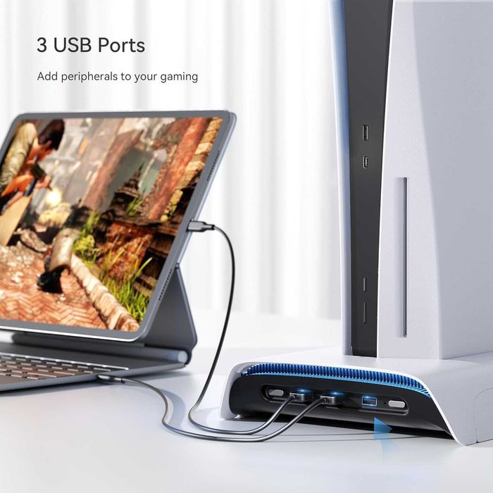 KIWIHOME Охладителна станция за аксесоари за PS5