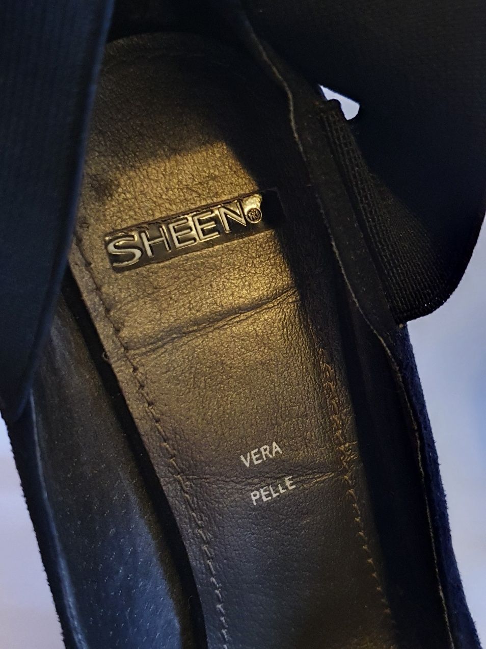 Pantofi platforma din piele Sheen Vera Pelle 40