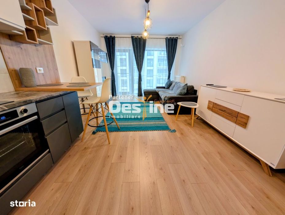 Apartament modern 51mp mobilat utilat loc de parcre boxa Silk District