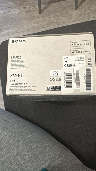 Sony ZV E1 noua la cutie full