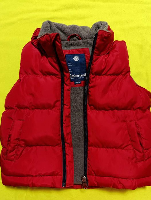 Оригинална жилетка Timberland – 9 месеца / 71 см,  с топла подплата