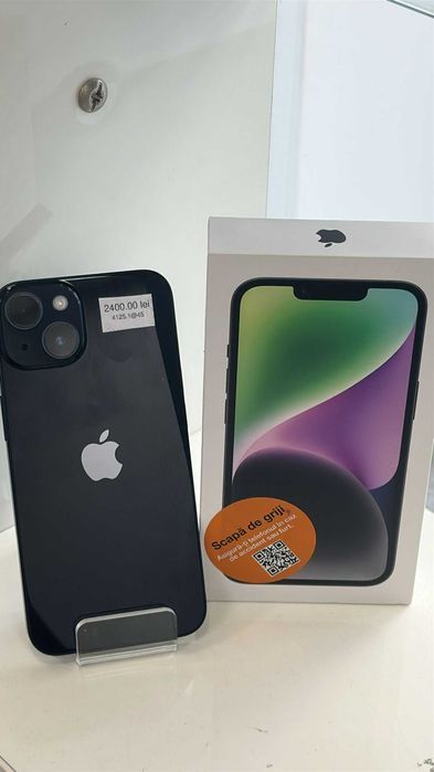 Iphone 14 128GB 100% (Ag45 B:4125) - Garantie 2 ani